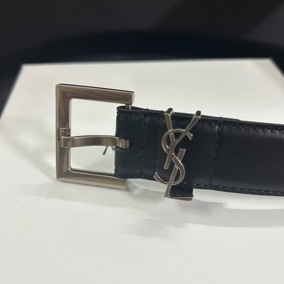 High-Quality Black YSL Logo Belt - Picture 2 of 8